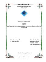 đềtài: chế định xóa án tích theo quy định của bộ luật hình sự việt nam