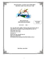 SKKN phương pháp giải nhanh một số dạng bài tập trắc nghiệm trong dao dộng điều hòa vật lí 12