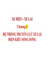 xe điện   xe lai, chương 4 hệ thống truyền lực xe lai điện kiểu song song 