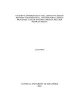 Cognitive differences in collaborative design between architectural and industrial design processes case of building project related product design