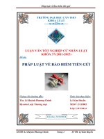 pháp luật về bảo hiểm tiền gửi