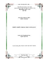 thiên nhiên trong thơ vương duy