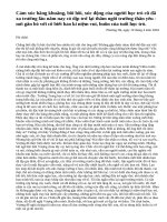 Bài 3: Tưởng tượng hai mươi năm sau, vào một ngày em về thăm trường cũ. Hãy viết thư cho một bạn học hồi ấy kể lại buổi thăm trường đầy xúc động đó.