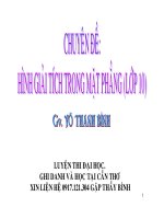 Hình giải tích mặt phẳng 