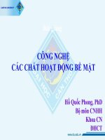 bài giảng chất hoạt động bề mặt