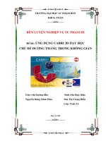 ứng dụng cabri 3d dạy học chủ đề đường thẳng trong không gian