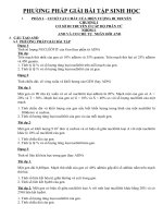 PHƯƠNG PHÁP GIẢI bài tập SINH học 10 