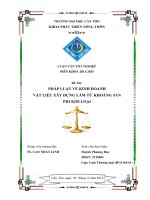 pháp luật về kinh doanh vật liệu xây dựng làm từ khoáng sản phi kim loại