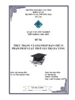 thực trạng và giải pháp hạn chế vi phạm pháp luật thuế giá trị gia tăng