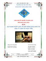 quy định pháp luật về hợp đồng mua bán tài sảnlý luận và thực tiễn