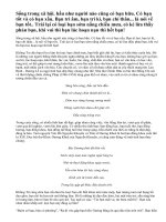 Anh (Chị) nghĩ gì về bạn và chọn bạn?