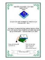 xử phạt vi phạm hành chính trong lĩnh vực xây dựng nhà ở riêng lẽ trên địa bàn quận ninh kiều  thành phố cần thơ