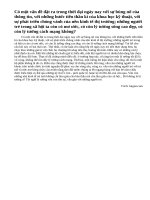 Trong xã hội hiện đại ngày nay, thế hệ trẻ có còn những lí tưởng sống cao đẹp? Em hãy viết đoạn văn bày tỏ ý kiến của bản thân