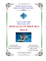 pháp luật về thuê mua nhà ở