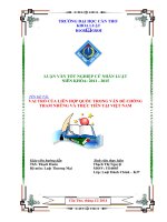 tên đề tài: vai trò của liên hợp quốc trong vấn đề chống tham nhũng và thực tiễn tại việt nam