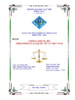 chống khủng bố theo pháp luật quốc tế và việt nam