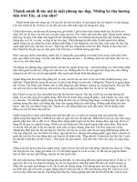 Kể lại một kỉ niệm mà em không bao giờ quên: Thanh minh đi tảo mộ.