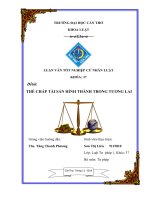 thế chấp tài sản hình thành trong tương lai