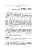 nồng độ nt probnp huyết thanh và rối loạn chức năng thất trái ở bệnh nhân đái tháo đường type 2 không tăng huyết áp 