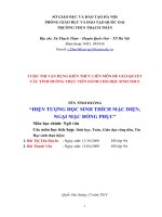 BÀI  dự THI vận DỤNG KIẾN THỨC LIÊN môn để GIẢI QUYẾT các TÌNH HUỐNG THỰC TIỄN môn NGỮ văn 9 hiện tượng học sinh thích mặc diện, ngại mặc đồng phục”