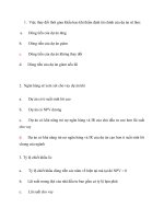 Bài tập và đáp án trắc nghiệm nghiệp vụ ngân hàng