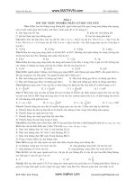 đề thi thử vật lý có đáp án 