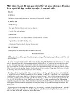 Em hãy tả hình dáng và tính tình của cô (thầy) giáo đã dạy em bài 1