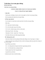 Lập chương trình cho hoạt động triển lãm về an toàn giao thông.