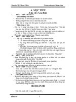 Giáo án Mầm non chủ đề gia đình