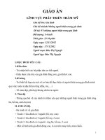 Giáo án Mầm non chủ đề gia đình 3