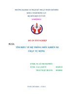 TÌM HIỂU về hệ THỐNG điều KHIỂN XE CHẠY tự ĐỘNG 