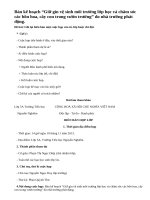 Ghi lại biên bản cuộc họp tổ, lớp hoặc chi đội.