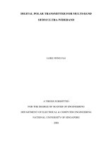 Digital polar transmitter for multi band OFDM ultra wideband