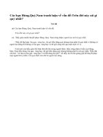 Đọc lại bài văn Cái gì quý nhất sau đo nêu nhận xét