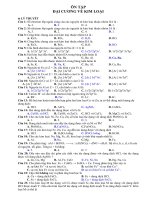 ôn tập đại cương về kim loại 
