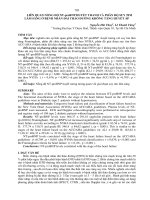 liên quan nồng độ nt probnp huyết thanh và phân độ suy tim lâm sàng ở bệnh nhân đái tháo đường không tăng huyết áp 