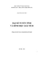 Giáo trình Đại số tuyến tính