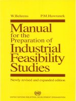 Manual for the preparation of industrial feasibility studies UNIDO