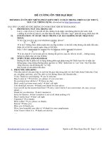 Đề cương ôn thi đại học môn tiếng anh (lý thuyết + đề thi) 