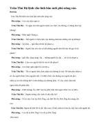 Dựa vào đoạn trích thái sư Trần Thủ Độ hãy hoàn chỉnh đoạn đối thoại Xin thái sư tha cho