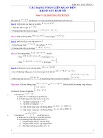 chuyên đề các dạng toán hàm số hay 