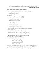 Lượng giác hóa để chứng minh bất đẳng thức 