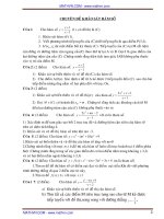 chuyên đề khảo sát hàm số cực hay