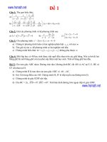 Download tuyển tập các đề thi tuyển sinh vào lớp 10 THPT môn toán tập 1