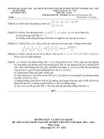 Download đề thi và đáp án thi tuyển sinh vào lớp 10 THPT chuyên năm học 2011 2012 quảng bình