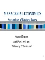 Investment decisions and the cost of capital