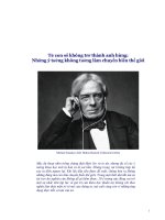 Từ con số không trở thành anh hùng những ý tưởng không tưởng làm chuyển biến thế giới 