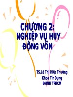 CHƯƠNG 2 nghiệp vụ huy động vốn