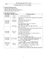 kế hoạch dạy học toán 6 vnen