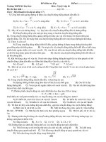 Đề kiểm tra 15 phút vật lý lớp 10   PTTH đại lộc 